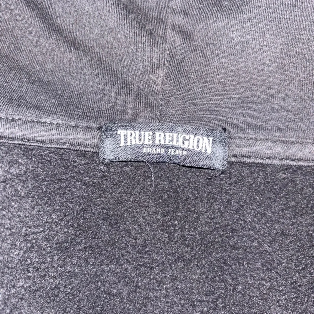True Religion | Black Buddha Guitar | Zip Up Hoodie | Mens Size L | World Tour‎